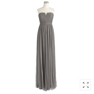 J Crew Nadia long gown in silk chiffon - size 00